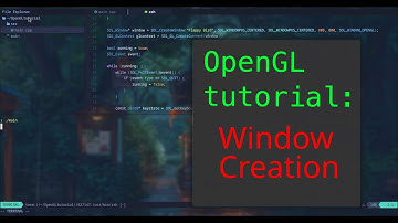 OpenGL tutorial: Window creation in Linux arch