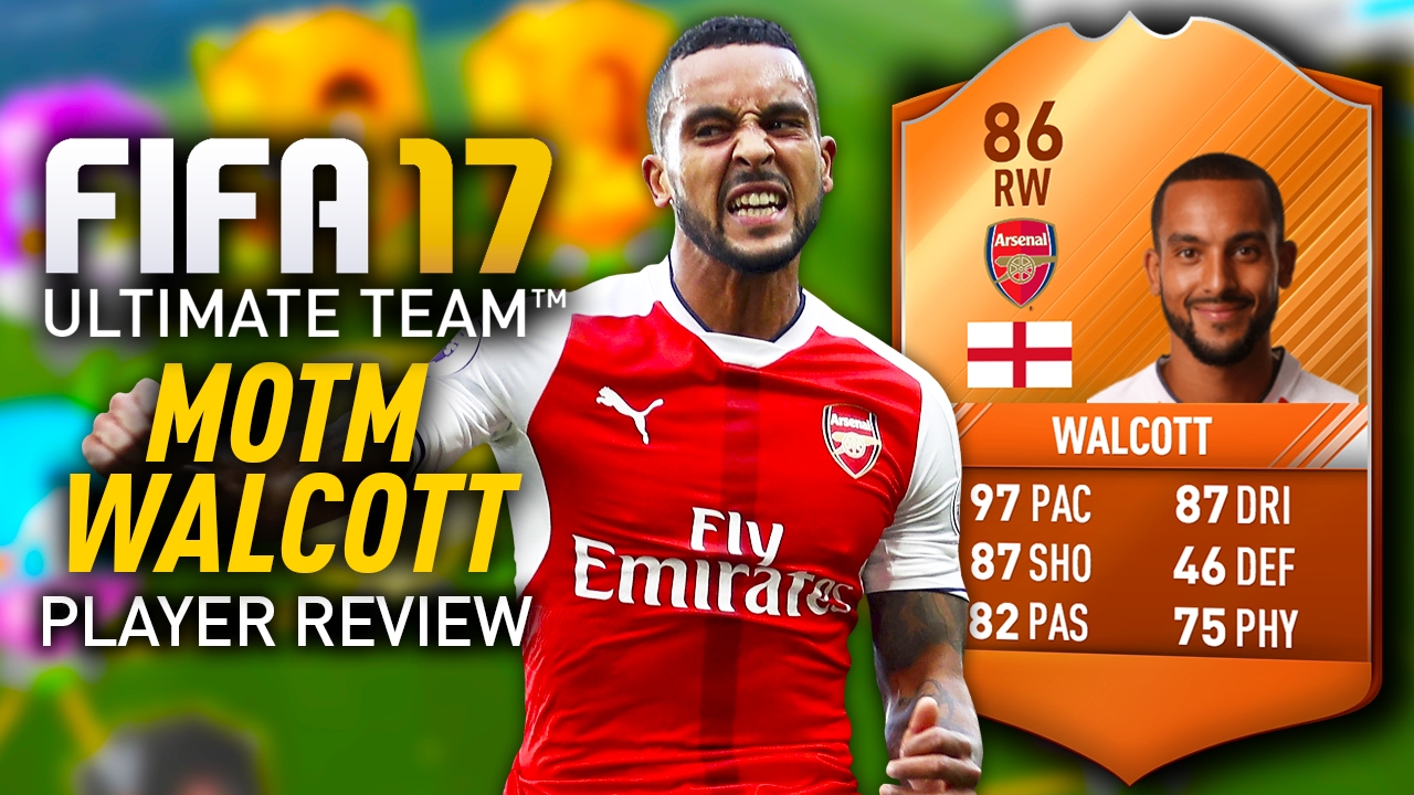 FIFA 17 MOTM WALCOTT (86) *97 PACE* PLAYER REVIEW! FIFA 17 ULTIMATE TEAM!