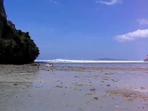 Tsunami approaches Railay Beach, Krabi, Thailand