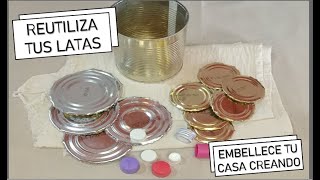 Reutiliza tus LATAS!! NO TIRES! PROYECTO N° 1 CUADRITOS