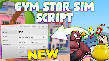 *NEW* Gym Star Simulator Script (PASTEBIN 2024) (AUTO RANK ,AUTO HATCH , SPEED, AUTO SKIP COMPETION)