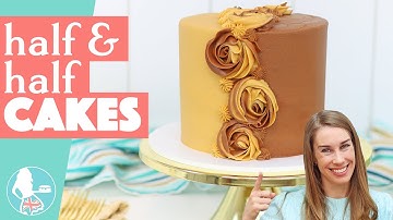 How to Make a HALF AND HALF Cake
