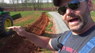 How to use 3 point blade for driveway drainage