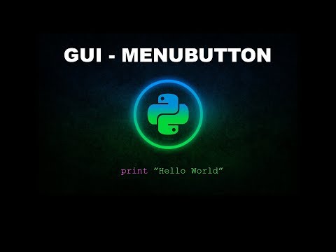 Menubutton - Python Programming