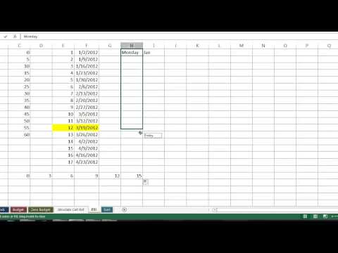 Excel 2013 | Absolute Cell Ref Fill Sort