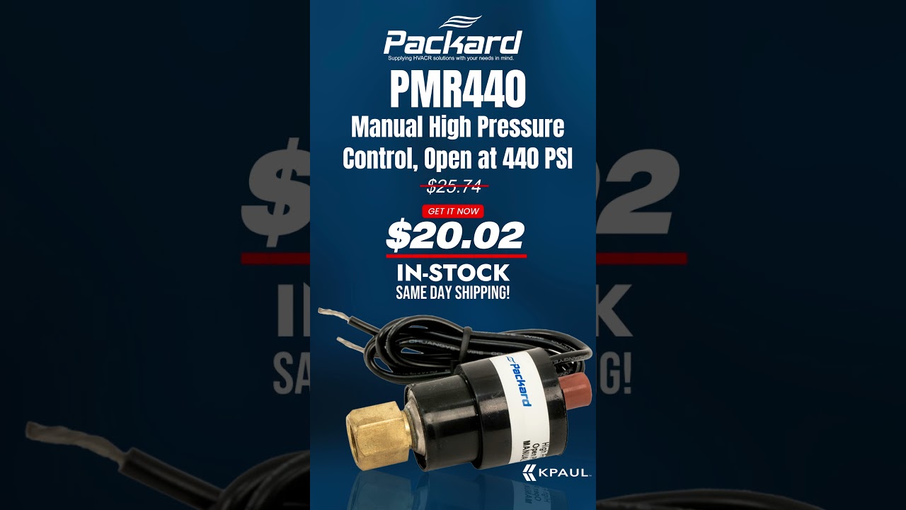 In Stock | Packard PMR440 Manual High Pressure Control | Authorized Distributor |KPaul-Veteran Owned