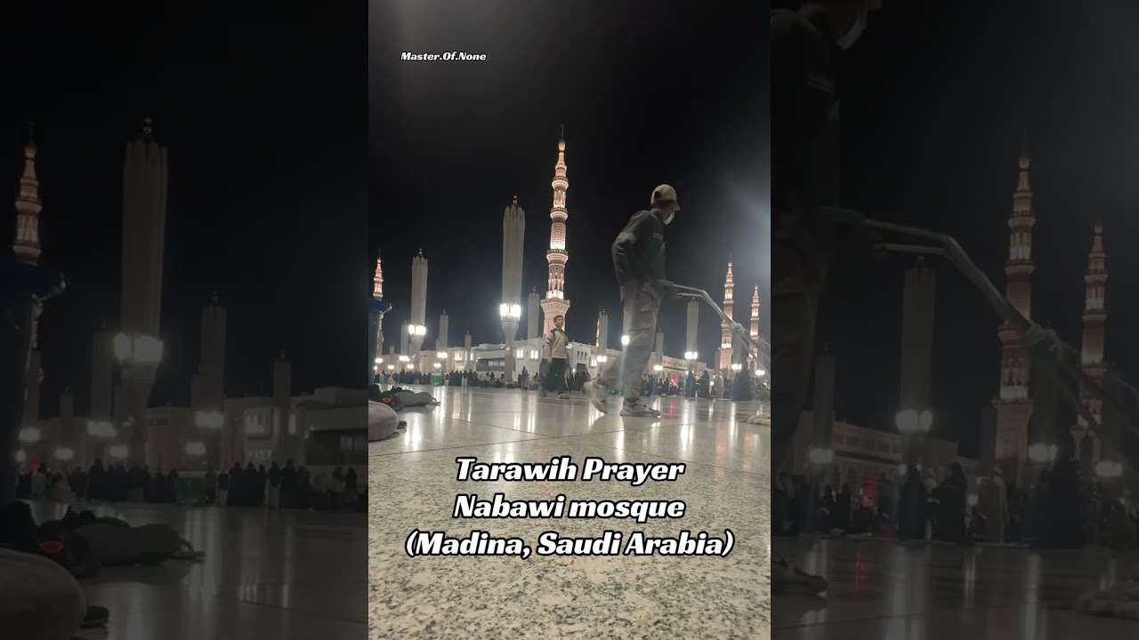 Tarawih dua prayer in Nabawi mosque(madina, saudi arabia)