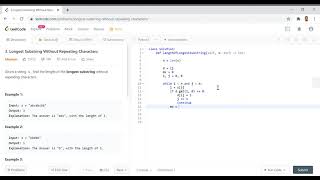 LeetCode 3: Longest Substring Without Repeating Characters: Python Medium
