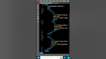 Types of CSS Selectors | Descendant Selector | CSS #selector #css #cssselectors #code #css3code