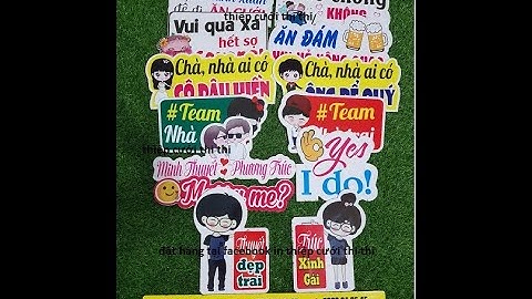 bảng cầm tay chụp hình đám cưới, hashtag cầm tay chụp ảnh đám cưới theo yêu cầu | thiệp cưới Thi Thi