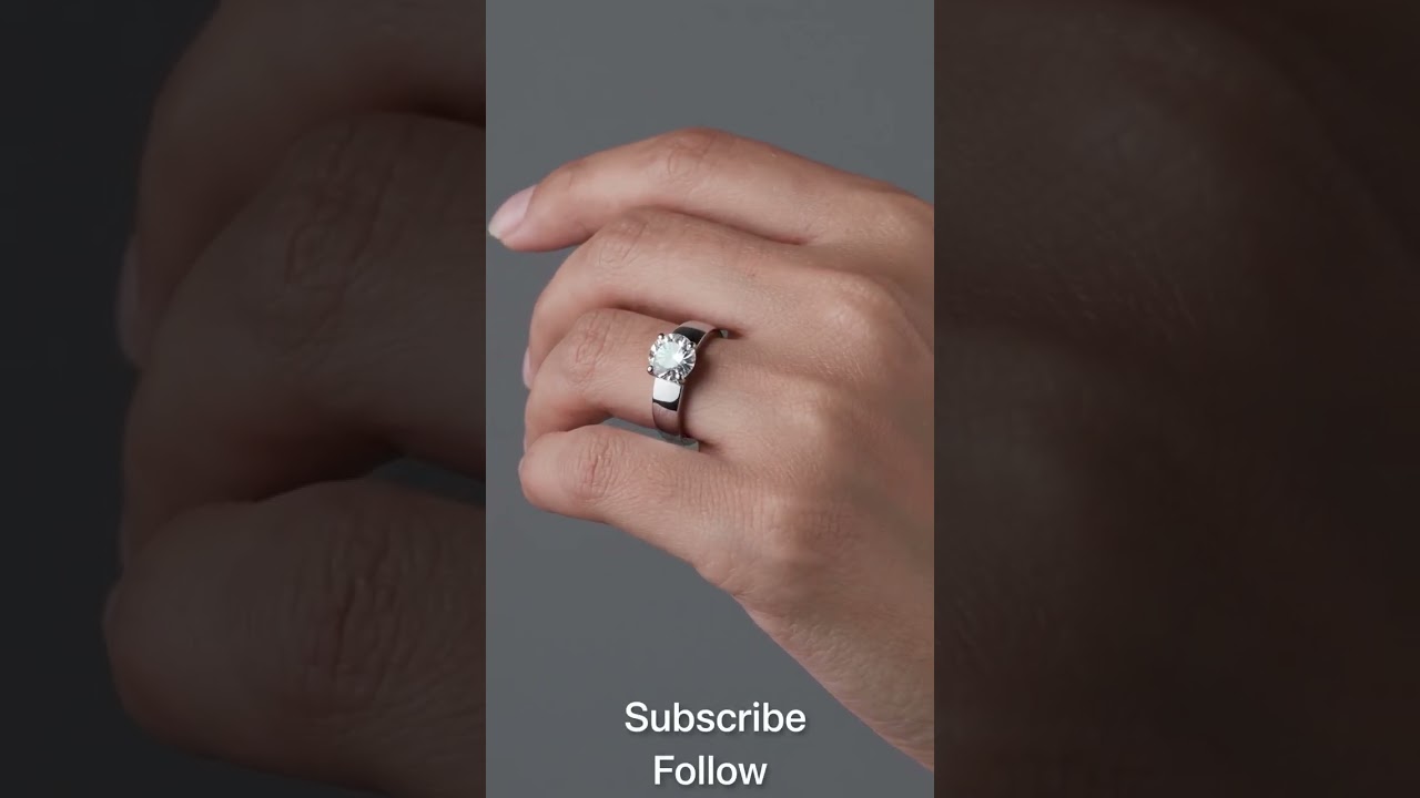 Sterling Silver Moissanite Ring  https://vesastyle.com/sterling-silver-moissanite-ring/
