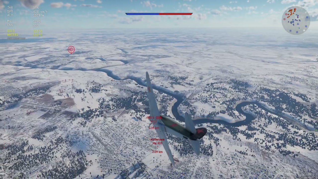 Yak 1 3 kill game - Warthunder 
