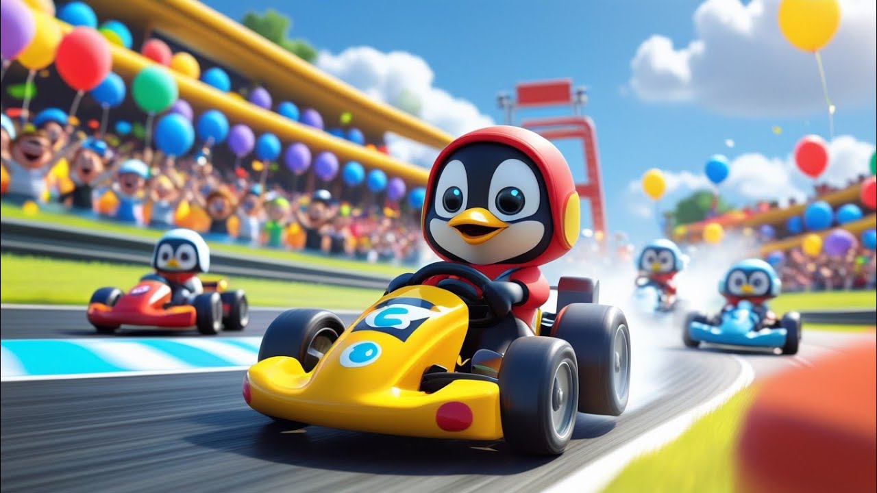 Tux Racing 🐧 “Tux Goes Wild! 🏎️ SuperTuxKart Funny Gameplay | Fun Racing Channel ...