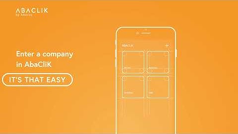 Enter company in AbaCliK (iOS)