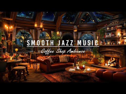 Smooth Jazz Instrumental Music ☕ Cozy Coffee Shop Ambience ~ Jazz Relaxing Music for Study, Unwind