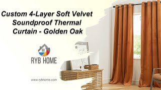 Exclusive Transform Your Space with Elegant Velvet Curtains ✨| RYB HOME #rybhome  #velvet Information