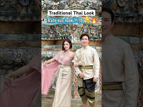 Bangkok Traditional Outfit 🇹🇭✨ Does This Look Like a Pre-Wedding Shoot? 😍 #shorts