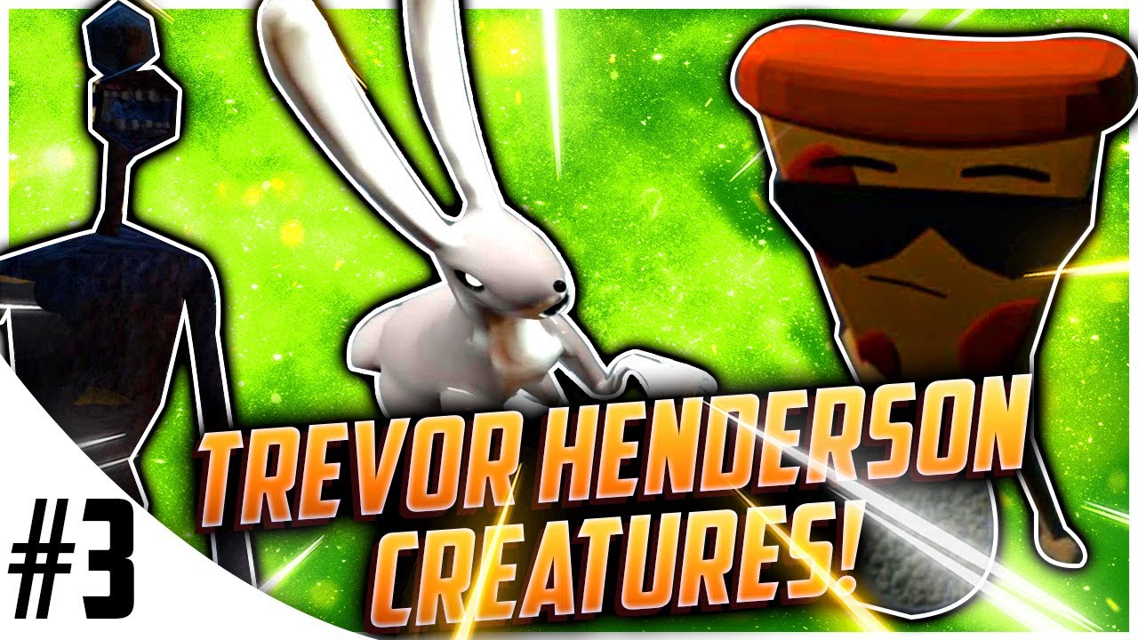 TREVOR HENDERSON CREATURES P3! Humanoid Rabbit, Lil Nugget, Moth Man, Peeping Tom + Siren Head! 4K