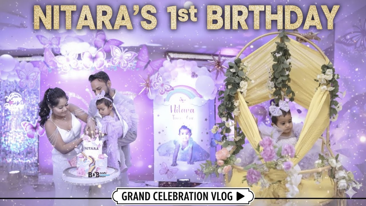 Nitara 1st Birthday  || Cinematic Heighlight || Balloon Decoration Bhopal || Birthday Decor  