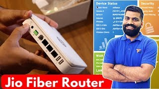 Jio Fiber Box Unboxing & Interface - Jio Landline Phone??