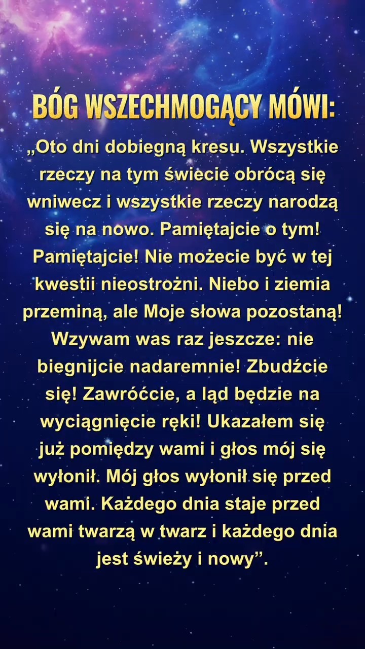 Wycisz się przed obliczem Boga, Czytaj Jego słowa