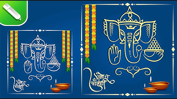 How to Make Ganesh Chaturthi Invitation Poster Design in CorelDraw | Tutorial