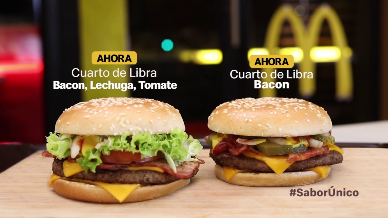 Nuevos Cuarto de Libra Bacon y Bacon, Tomate, Lechuga... Ven y
