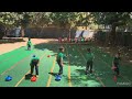Sports meet cone race by Nursery kids