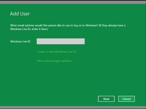 How to Create a New User for Windows 8