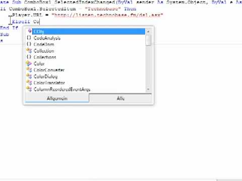 Visual basic 2008 internet Radio streamer Programmieren