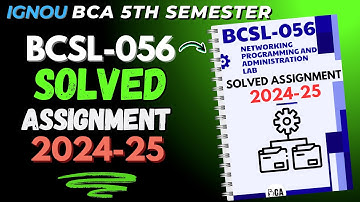 BCSL-056 Solved Assignment January 2025 || IGNOU BCA 5th Semester Solved Assignment 2025