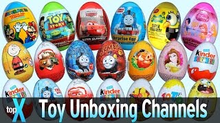 Top 10 YouTube Toy Unboxing and Surprise Eggs Channels - TopX Ep.21