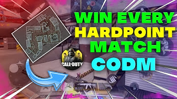 HOW TO PLAY HARDPOINT + PRO STATS  | Codm Tips Tricks  | Win Every HardPoint Match |