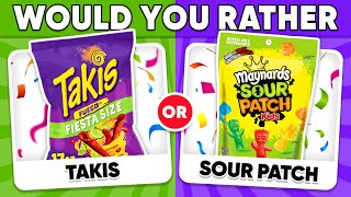 Would You Rather...? Spicy VS Sour JUNK FOOD Editions  Daily Quiz