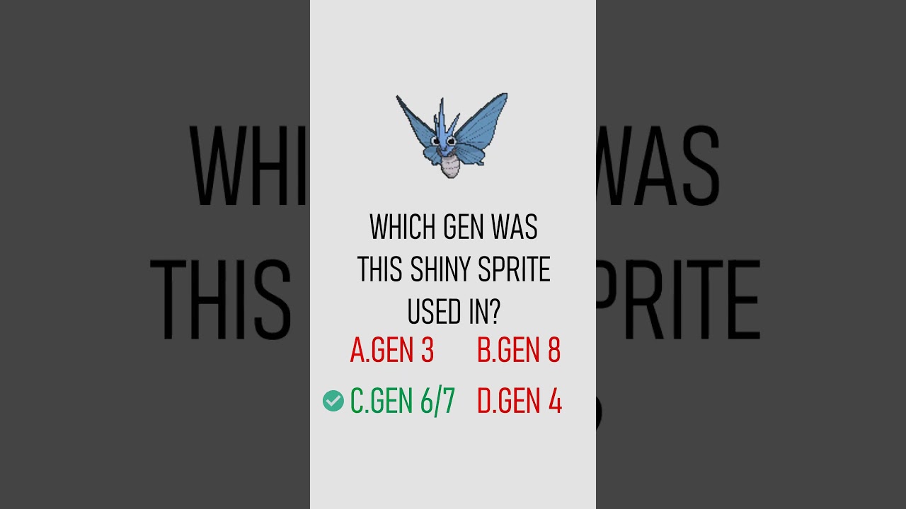 Which Generation used Which Shiny Sprite? 