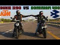 KTM Duke 390 vs Bajaj Dominar 400 drag race, Ultimate Rivals