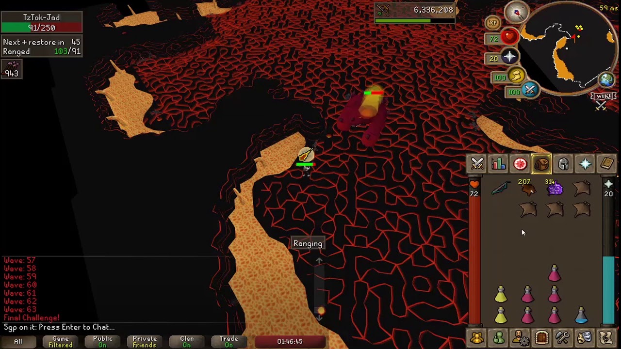 My 1st ever fire cape! - 1 def pure - osrs - YouTube