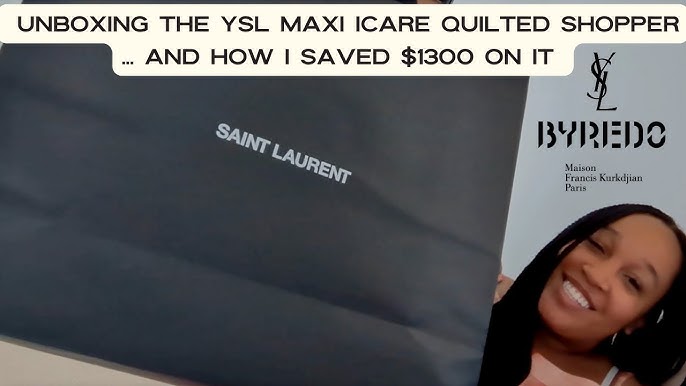 The YSL Icare Maxi shopping bag 🤍 Dm or visit us!