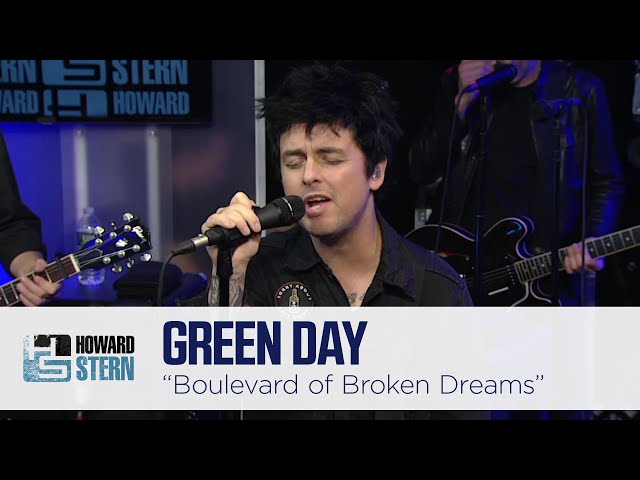 Green Day “Boulevard of Broken Dreams” Live on the Stern Show (2016) class=