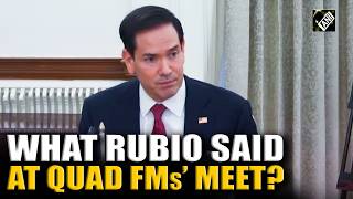 Must Watch! U.S. Secretary of State Marco Rubio’s ‘Big Msg’ at Quad Foreign Ministers' meet in Delhi