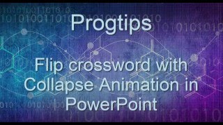 Flip crossword with Collapse Animation in PowerPoint screenshot 1
