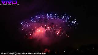 T1 Slice - Red Strobe & Blue Mine from Vivid Pyrotechnics @fireworkcrazy