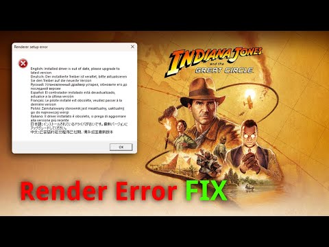 Indiana Jones PC - Render Error