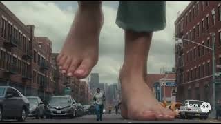 Barefoot Giantess Walking