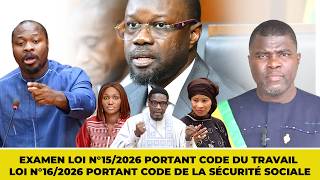 🔴DIRECT | ASSEMBLEE NATIONALE Projets de loi portant Code du travail et Code de la sécurité sociale