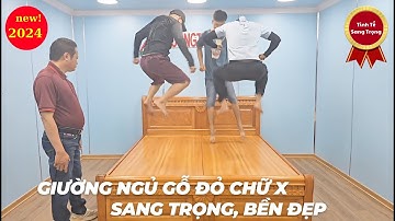 Giường Ngủ GỖ Gõ Đỏ CHữ X