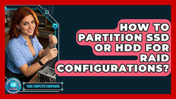 How To Partition SSD Or HDD For RAID Configurations? - Your Computer Companion