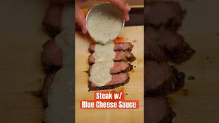 Steak w/ Blue Cheese Sauce #steak #steakhouse #bluecheese #tftibbq #grilling