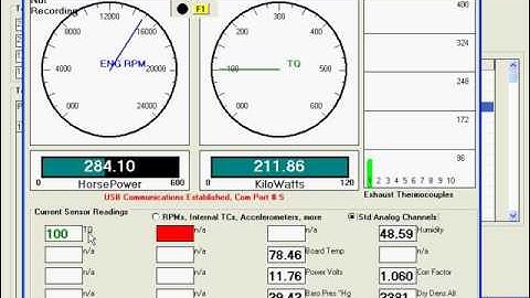 DataMite Software 9 - Absorber Dyno Setup
