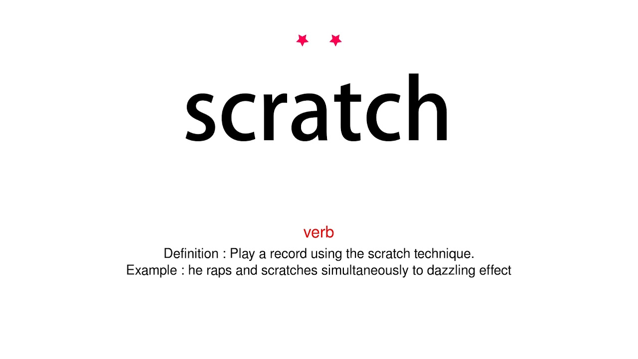 How to pronounce scratch Vocab Today YouTube
